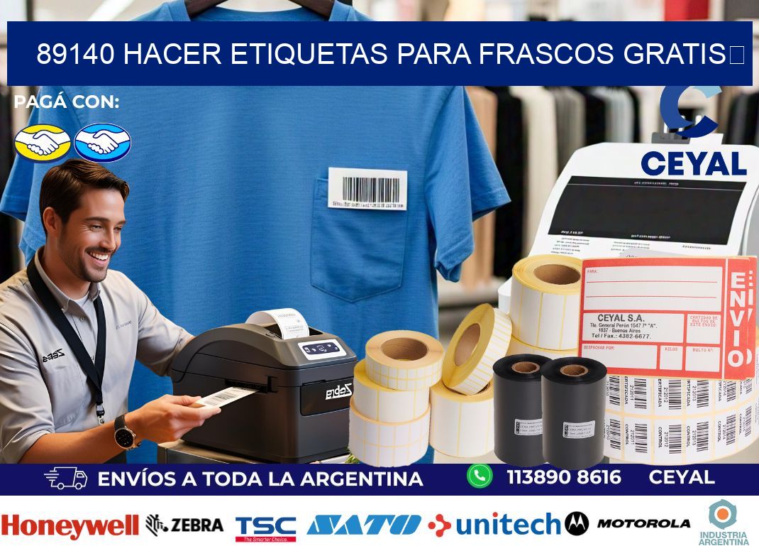 89140 Hacer etiquetas para frascos gratis 